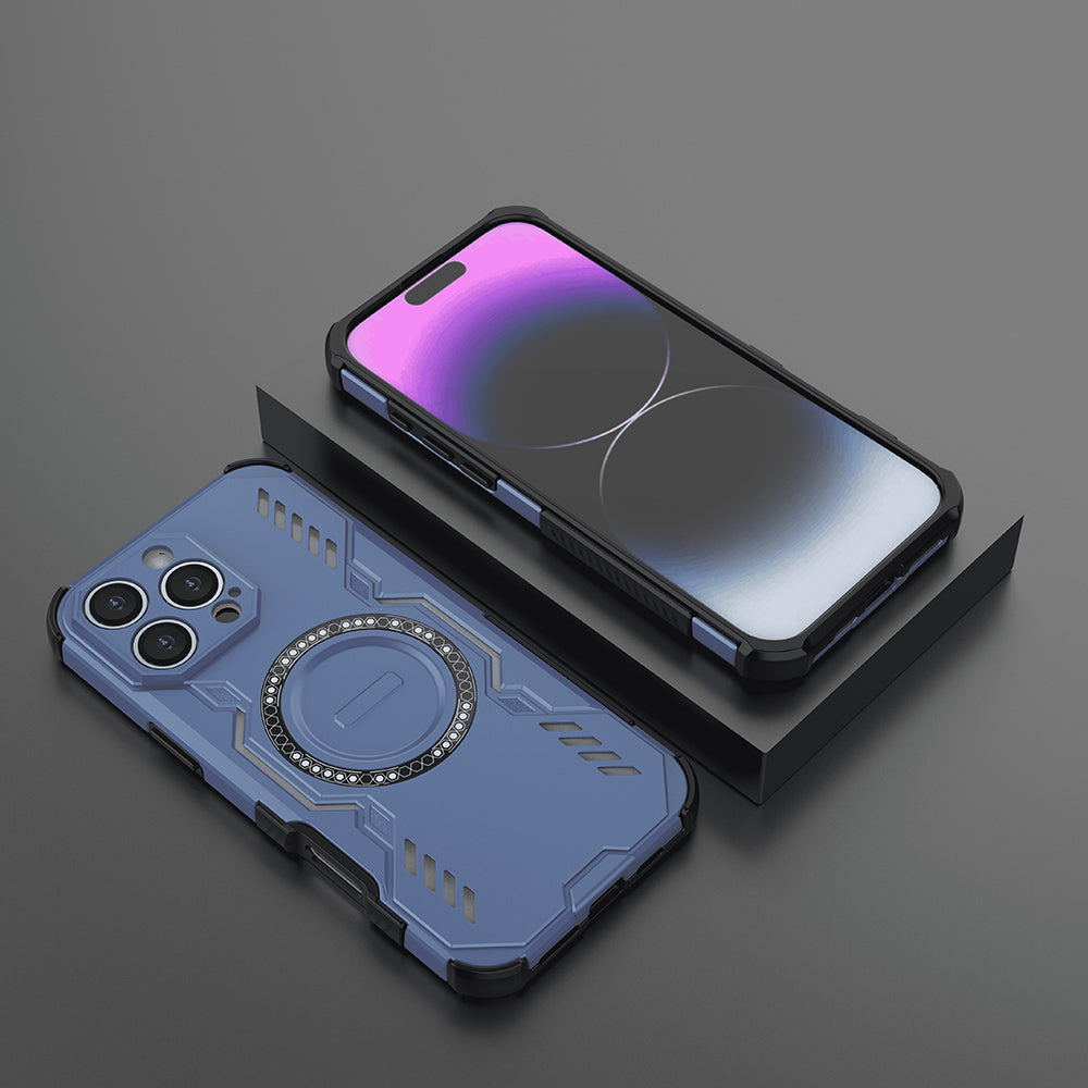 MagSafe-deksel for Apple iPhone 16 Pro, Techsuit, ArmorMag, Blå