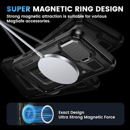 MagSafe-deksel for Apple iPhone 16 Pro, Techsuit, CamVault, svart