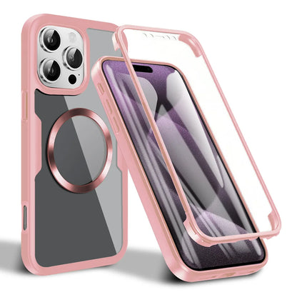 MagSafe-deksel for Apple iPhone 16 Pro, Techsuit, ColorVerse 360, Rosa