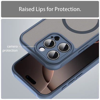 MagSafe-deksel for Apple iPhone 16 Pro, Techsuit, HaloFrost II, Marineblå
