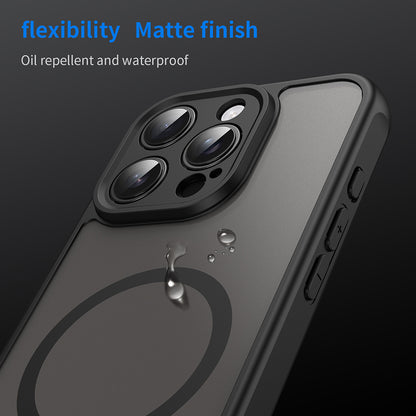 MagSafe-deksel for Apple iPhone 16 Pro, Techsuit, HaloFrost II, Svart