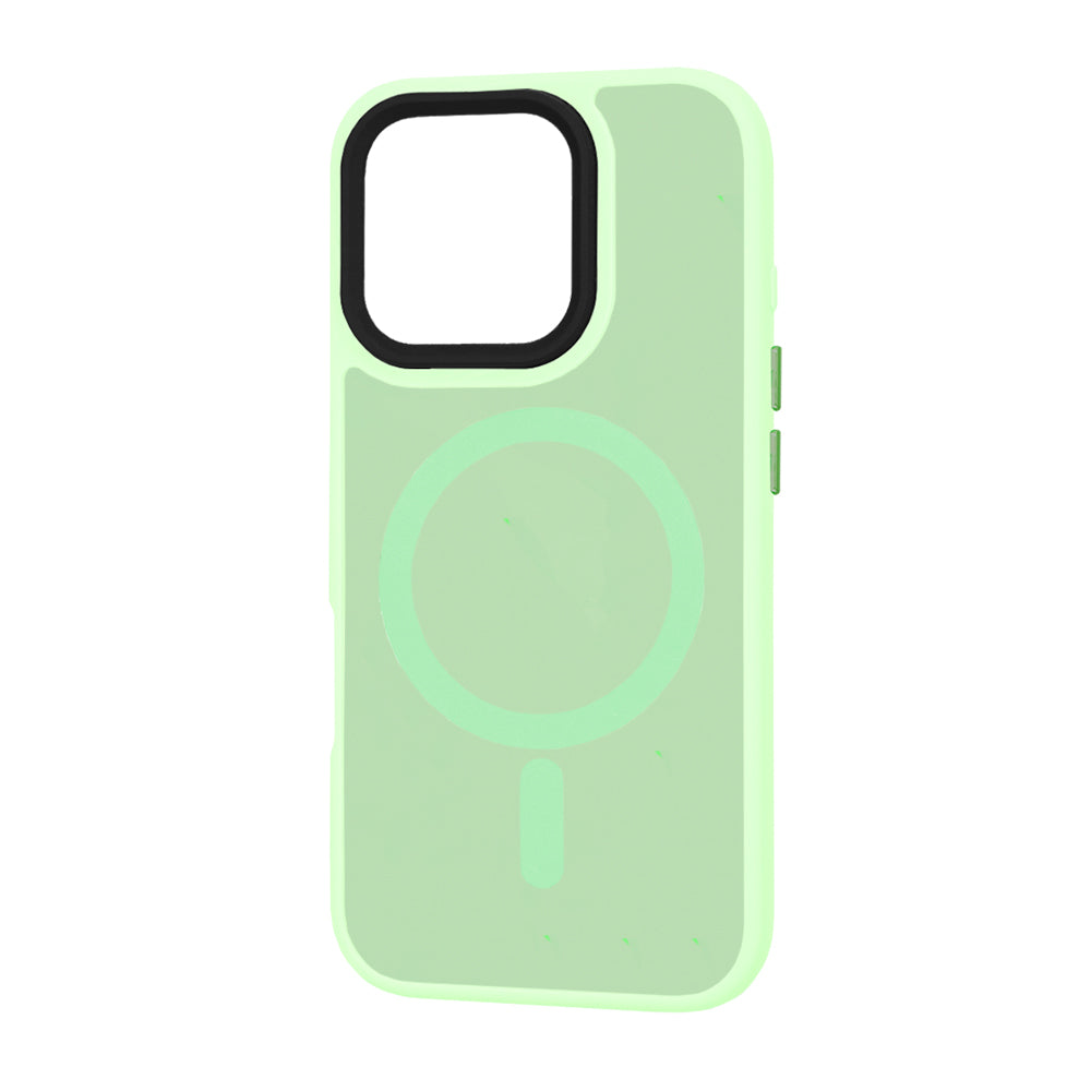 MagSafe-deksel for Apple iPhone 16 Pro, Techsuit, HaloFrost, Lys grønn