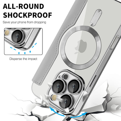 MagSafe-deksel for Apple iPhone 16 Pro, Techsuit, SmartMag Book, Grå
