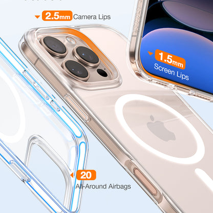 MagSafe deksel for Apple iPhone 16 Pro, Torras, Diamond, Gjennomsiktig