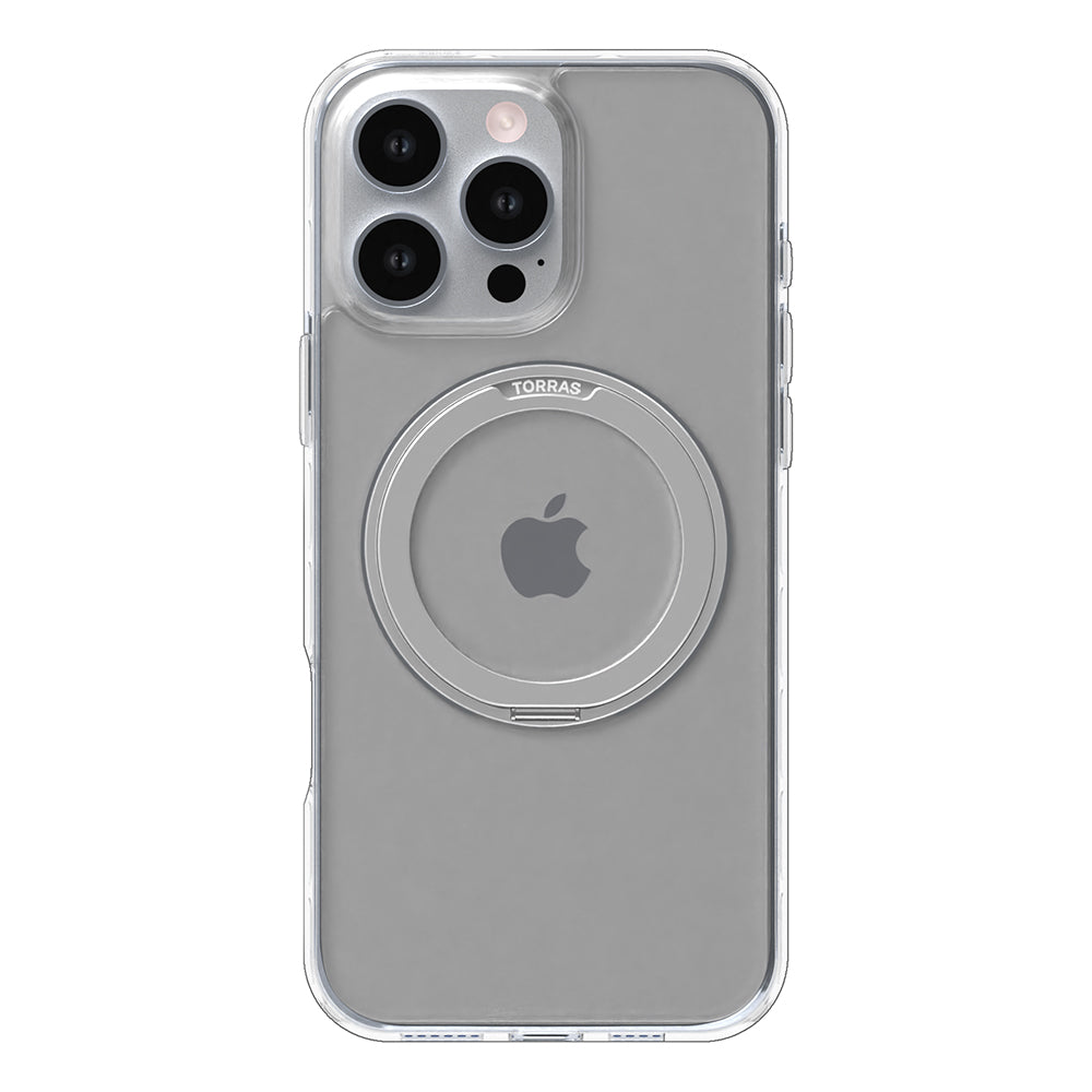 MagSafe-deksel for Apple iPhone 16 Pro, Torras, Ostand Pro, Gjennomsiktig