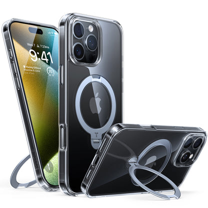 MagSafe-deksel for Apple iPhone 16 Pro, Torras, Ostand Spin, Gjennomsiktig