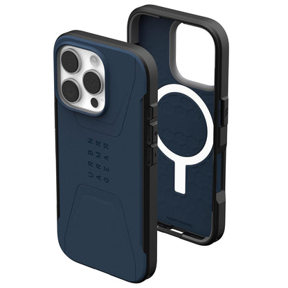 MagSafe-deksel for Apple iPhone 16 Pro, Urban Armor Gear, Civilian, Marineblå
