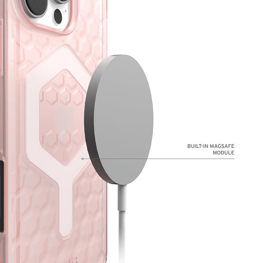 MagSafe-deksel for Apple iPhone 16 Pro, Urban Armor Gear, Essential Armor, Rosa
