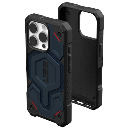 MagSafe-deksel for Apple iPhone 16 Pro, Urban Armor Gear, Monarch Pro Kevlar, Marineblå