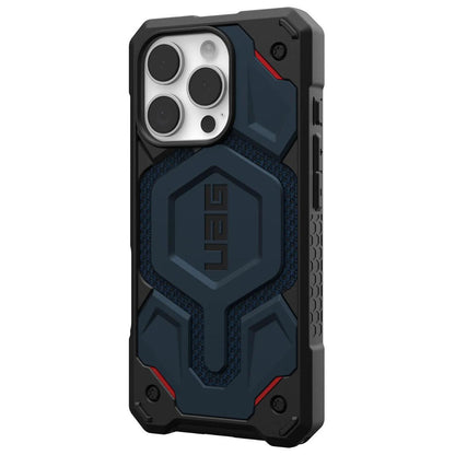 MagSafe-deksel for Apple iPhone 16 Pro, Urban Armor Gear, Monarch Pro Kevlar, Marineblå