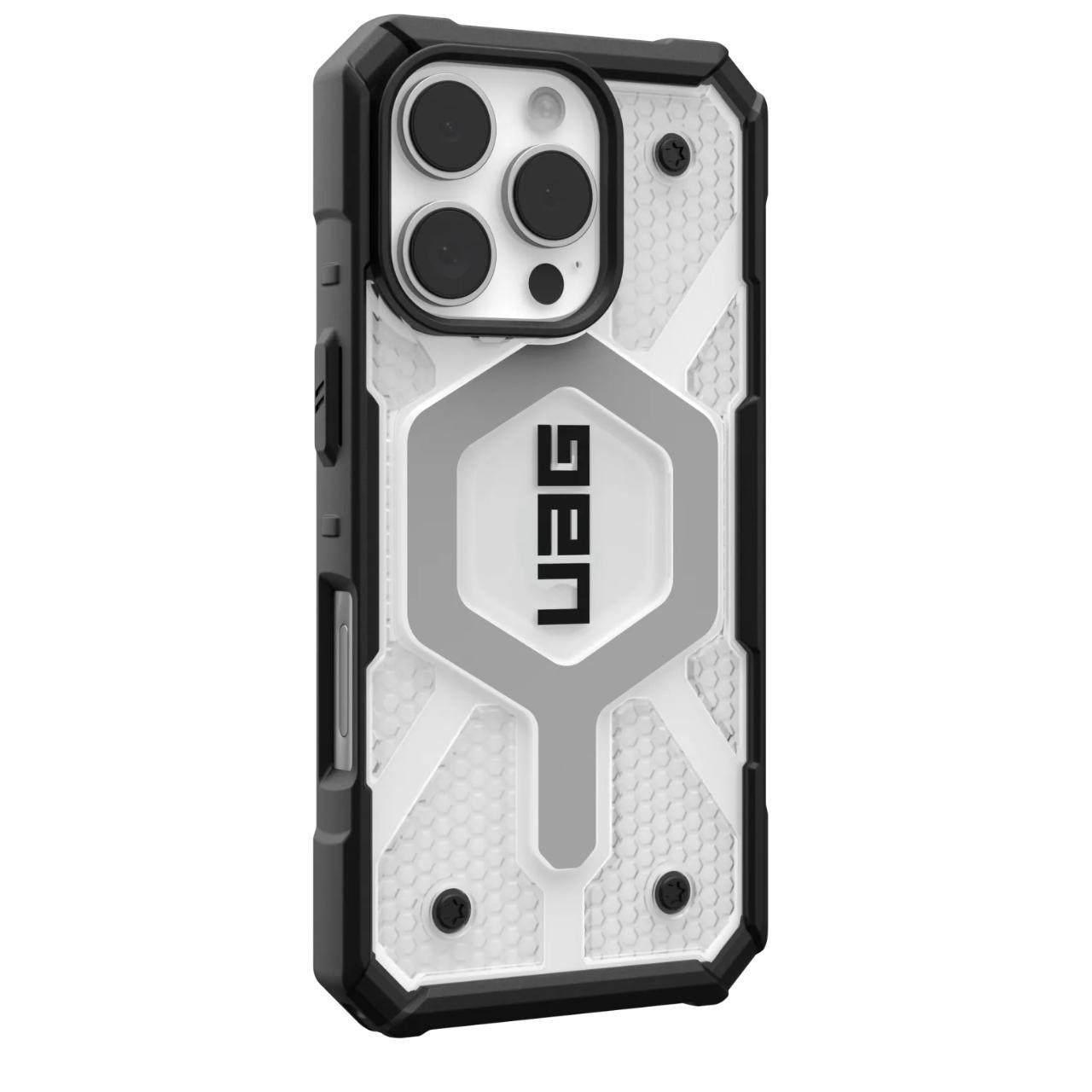 MagSafe-deksel for Apple iPhone 16 Pro, Urban Armor Gear, Pathfinder Clear, Transparent