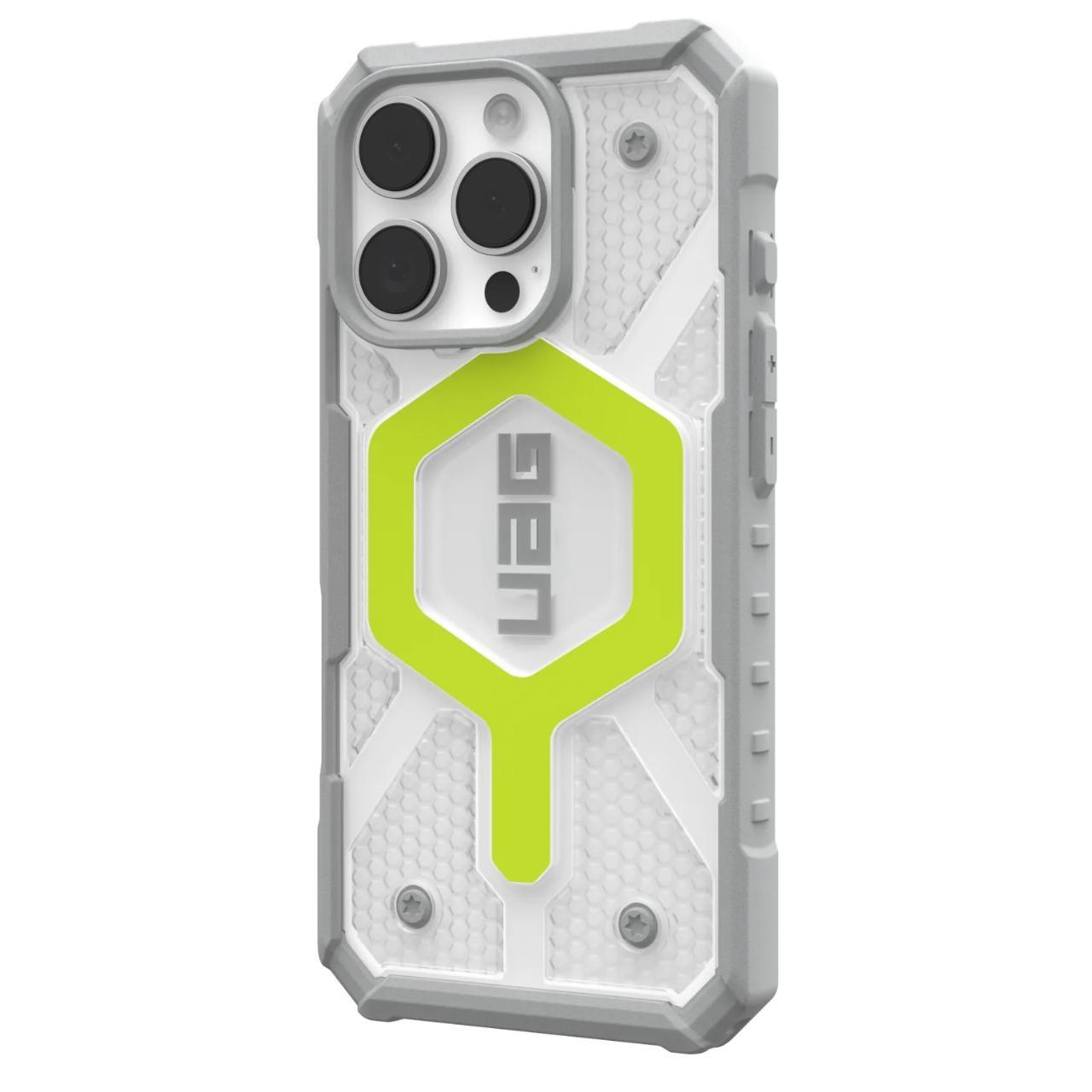 MagSafe-deksel for Apple iPhone 16 Pro, Urban Armor Gear, Pathfinder Clear, Grønn