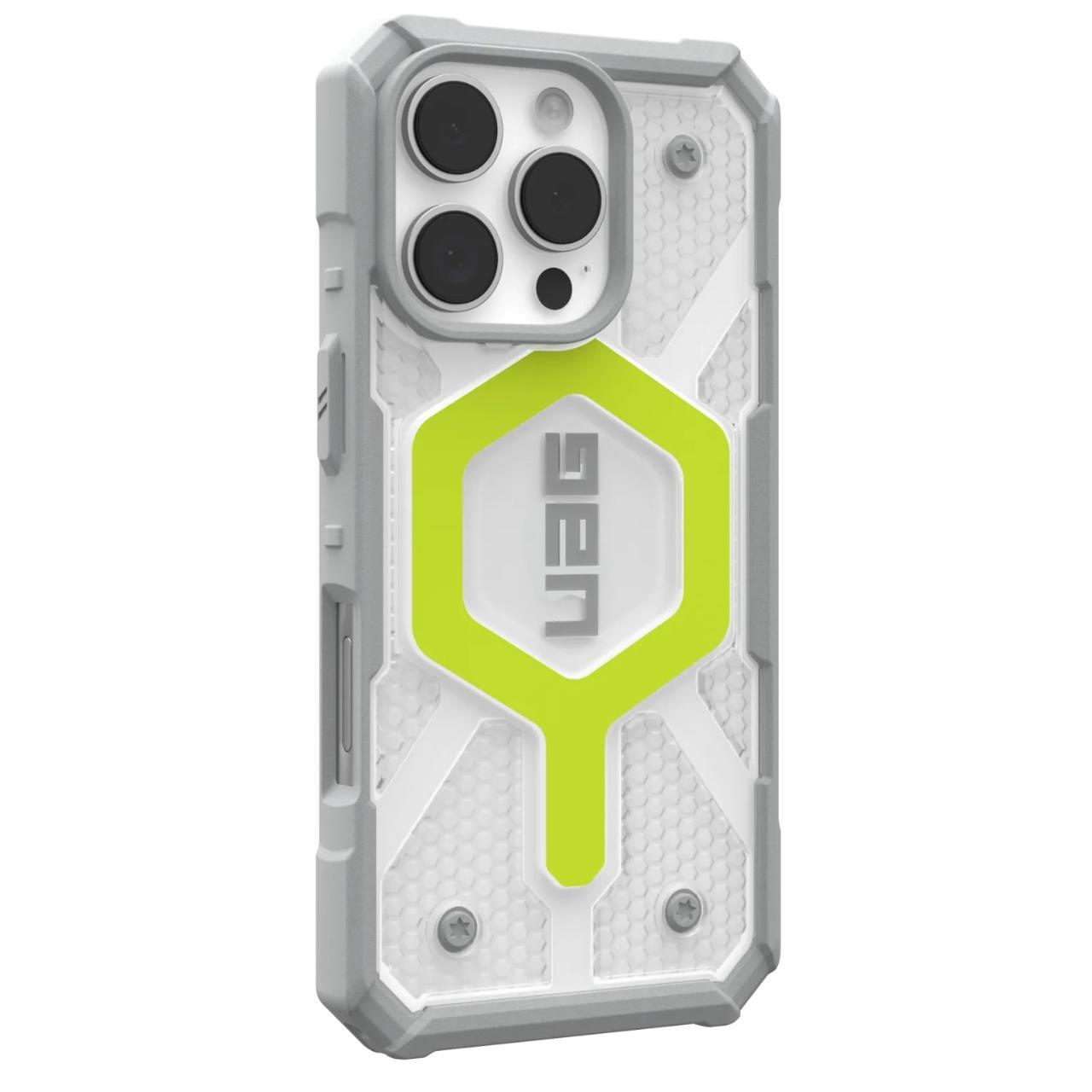 MagSafe-deksel for Apple iPhone 16 Pro, Urban Armor Gear, Pathfinder Clear, Grønn