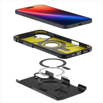 MagSafe-deksel for Apple iPhone 16, Spigen, Tough Armor, svart ACS08216