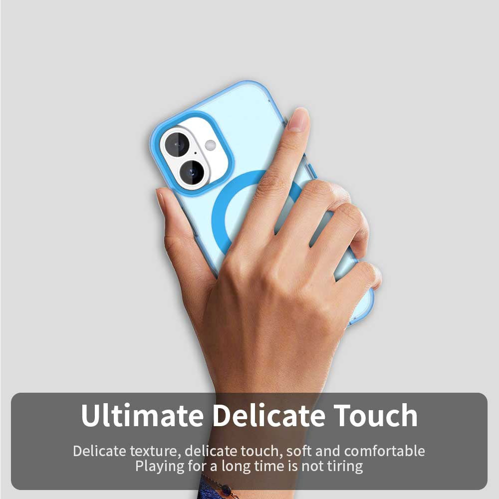 MagSafe-deksel for Apple iPhone 16, Techsuit, CandyCase, Blå