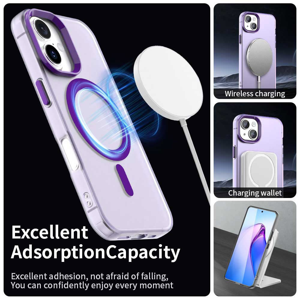 MagSafe-deksel for Apple iPhone 16, Techsuit, CandyCase, Lilla