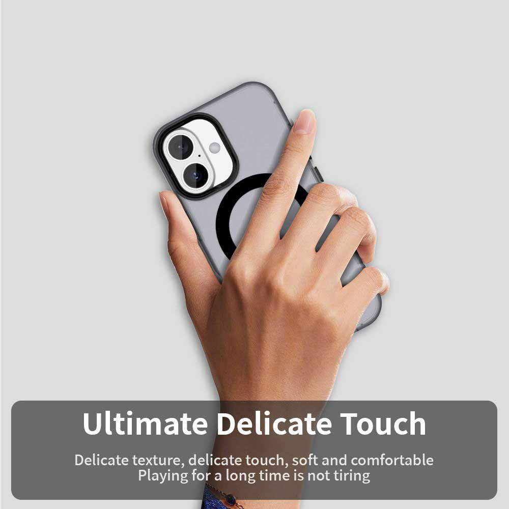 MagSafe-deksel for Apple iPhone 16, Techsuit, CandyCase, svart