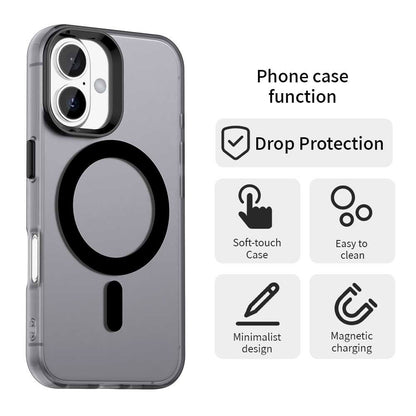 MagSafe-deksel for Apple iPhone 16, Techsuit, CandyCase, svart