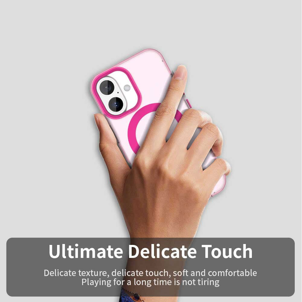 MagSafe-deksel for Apple iPhone 16, Techsuit, CandyCase, Rosa