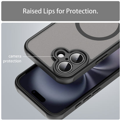 MagSafe-deksel for Apple iPhone 16, Techsuit, HaloFrost II, svart