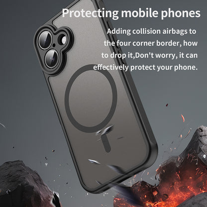 MagSafe-deksel for Apple iPhone 16, Techsuit, HaloFrost II, svart