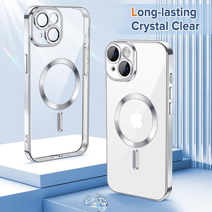MagSafe-deksel for Apple iPhone 16, Techsuit, Luxury Crystal, Svart