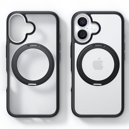 MagSafe-deksel for Apple iPhone 16, Torras, Ostand R Fusion, Svart