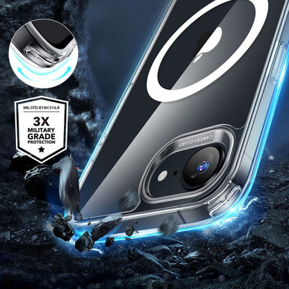 MagSafe-deksel for Apple iPhone 17e / 16e, ESR, Classic Hybrid, Gjennomsiktig