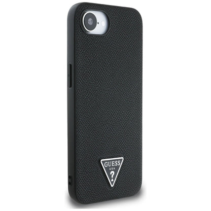 MagSafe-deksel for Apple iPhone 16e, Guess, Grained Triangle Logo, Svart
