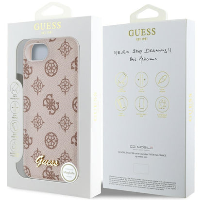 MagSafe-deksel for Apple iPhone 16e, Guess, Peony Script, Brun