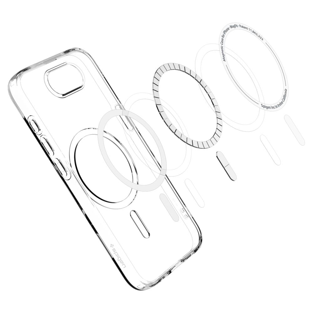 MagSafe-deksel for Apple iPhone 17e / 16e, Spigen, Liquid Crystal, Gjennomsiktig ACS09150