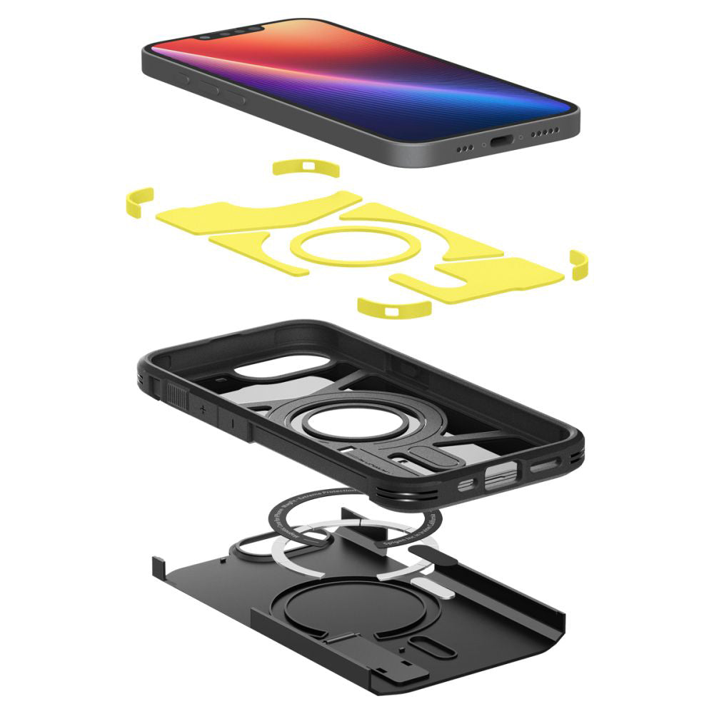 MagSafe-deksel for Apple iPhone 17e / 16e, Spigen, Tough Armor, Svart