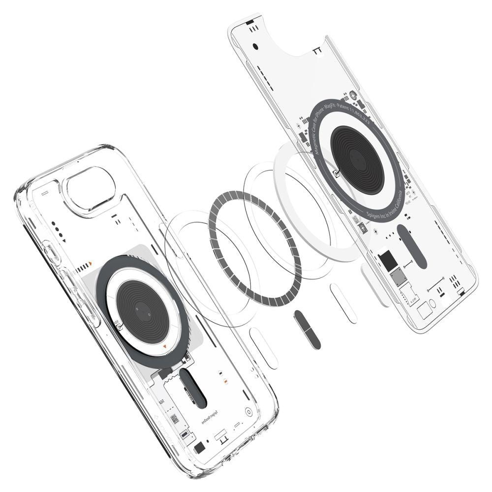 MagSafe deksel for Apple iPhone 17e / 16e, Spigen, Ultra Hybrid Neo One, Gjennomsiktig