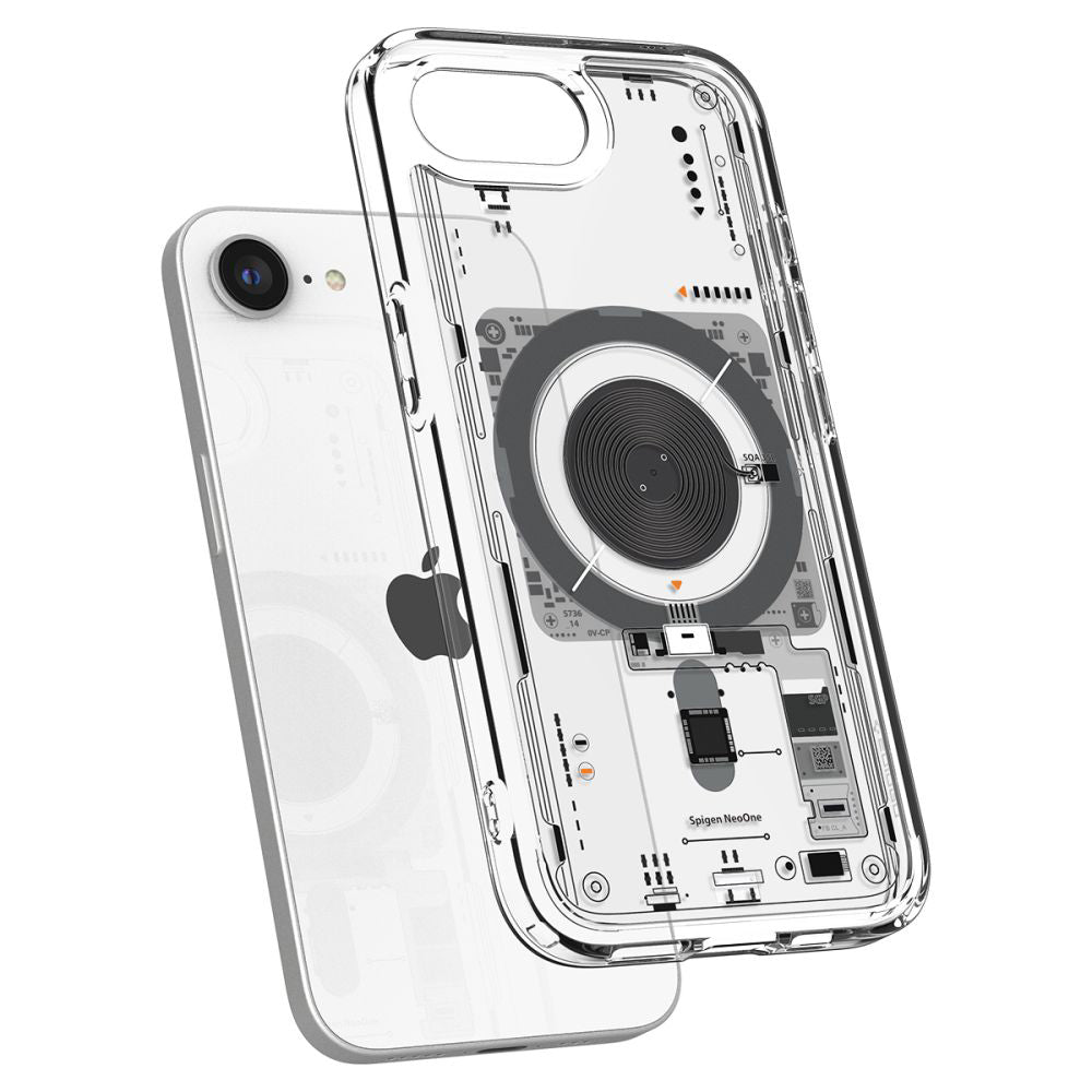 MagSafe deksel for Apple iPhone 17e / 16e, Spigen, Ultra Hybrid Neo One, Gjennomsiktig
