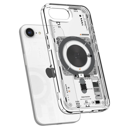 MagSafe deksel for Apple iPhone 17e / 16e, Spigen, Ultra Hybrid Neo One, Gjennomsiktig