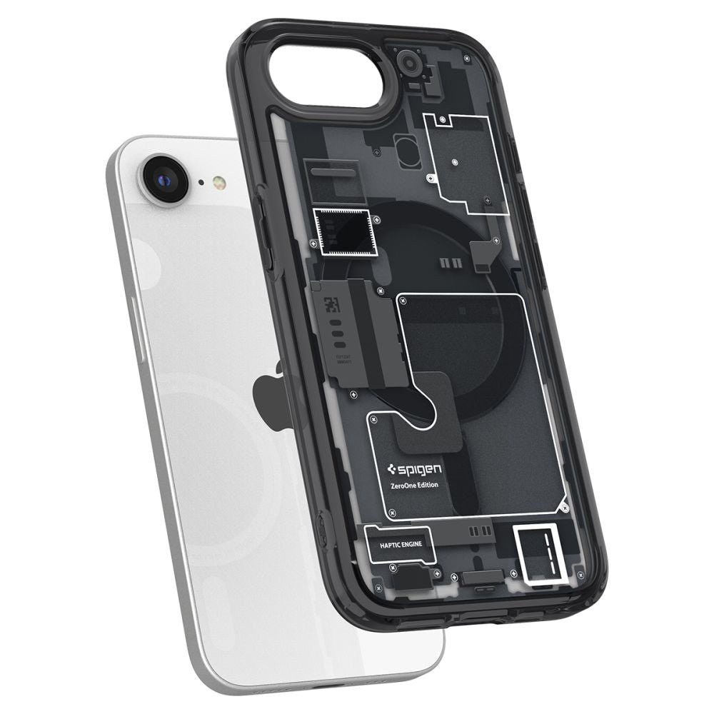MagSafe-deksel for Apple iPhone 17e / 16e, Spigen, Ultra Hybrid Zero One, Svart