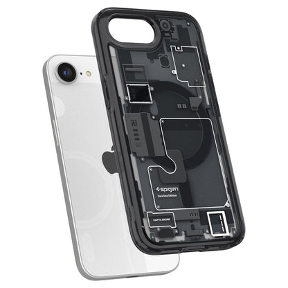 MagSafe-deksel for Apple iPhone 17e / 16e, Spigen, Ultra Hybrid Zero One, Svart