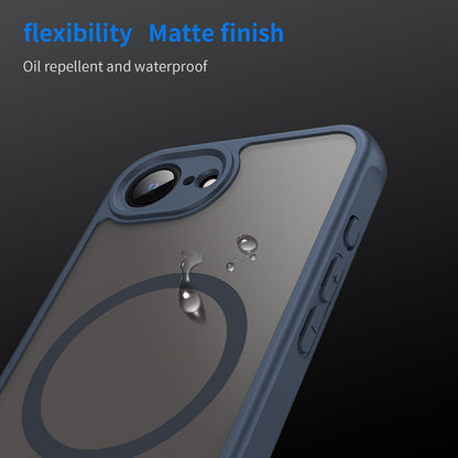 MagSafe-deksel for Apple iPhone 17e / 16e, Techsuit, HaloFrost II, Marineblå