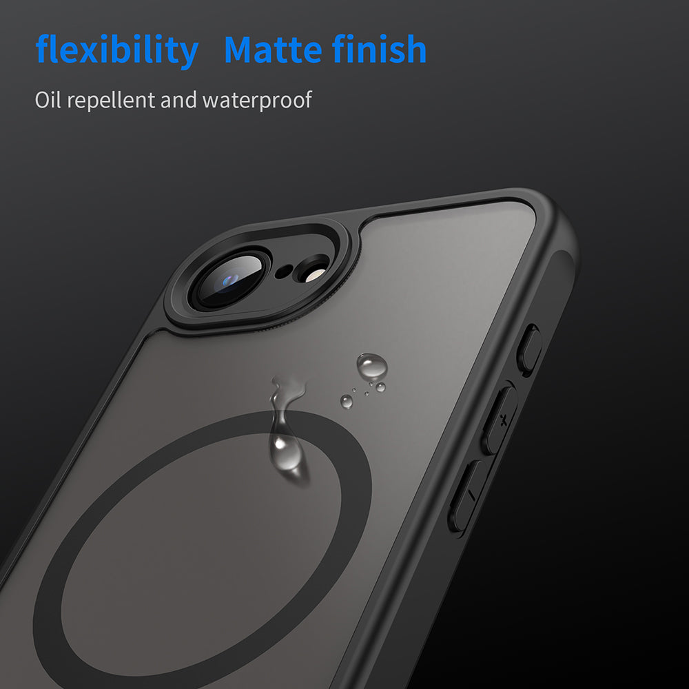 MagSafe-deksel for Apple iPhone 17e / 16e, Techsuit, HaloFrost II, svart