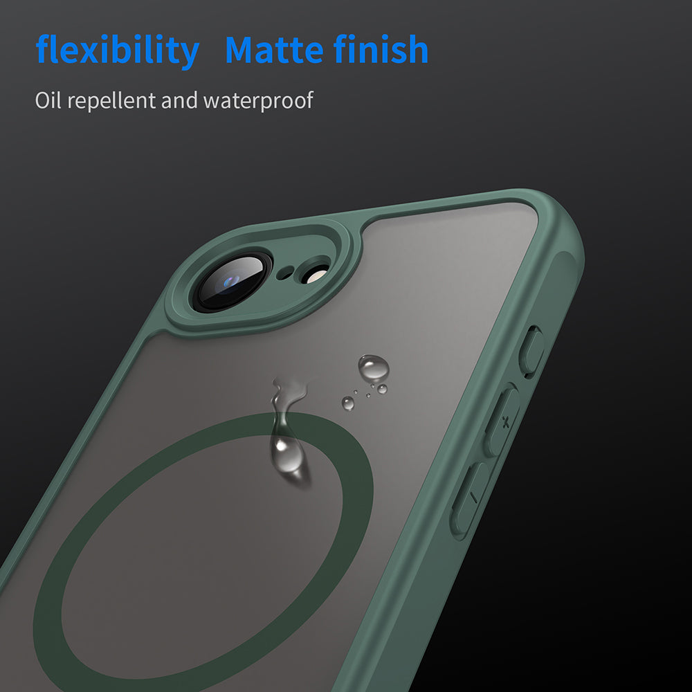 MagSafe-deksel for Apple iPhone 17e / 16e, Techsuit, HaloFrost II, Grønn