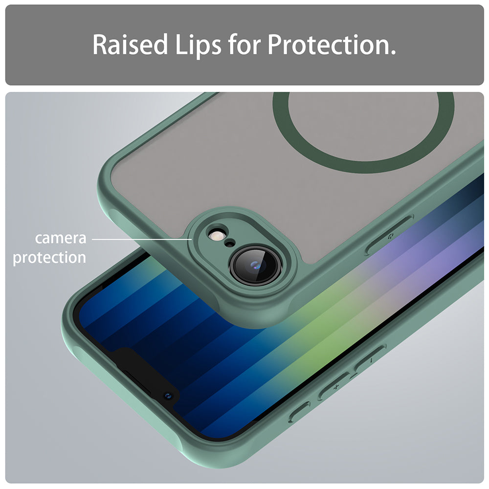 MagSafe-deksel for Apple iPhone 17e / 16e, Techsuit, HaloFrost II, Grønn
