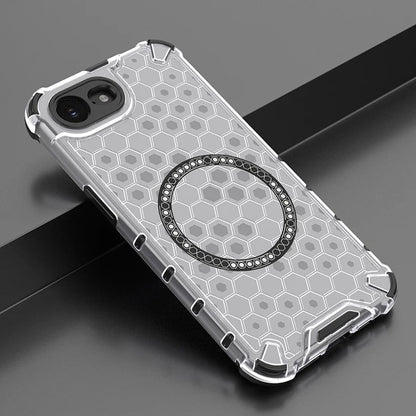 MagSafe-deksel for Apple iPhone 17e / 16e, Techsuit, HoneyComb Shield, Hvit