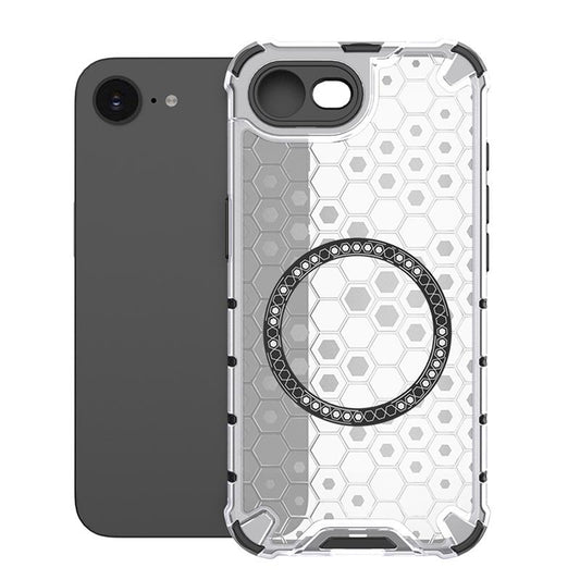 MagSafe-deksel for Apple iPhone 17e / 16e, Techsuit, HoneyComb Shield, Hvit