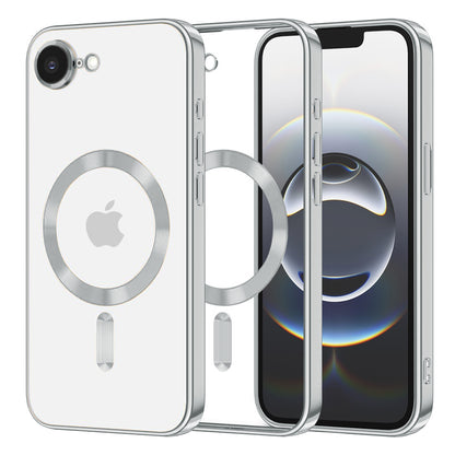 MagSafe-deksel for Apple iPhone 17e / 16e, Techsuit, Luxury Crystal, Sølv