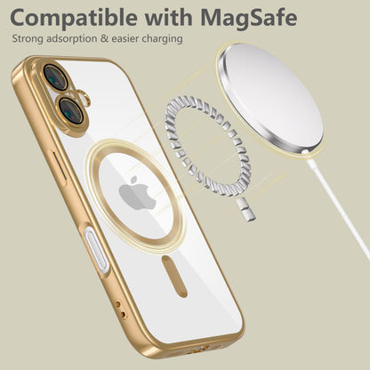 MagSafe-deksel for Apple iPhone 17e / 16e, Techsuit, Luxury Crystal, Sølv