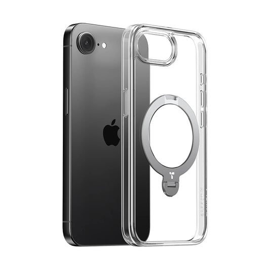 MagSafe-deksel for Apple iPhone 17e / 16e, Torras, Ostand Spin, Gjennomsiktig