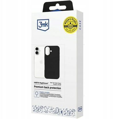 MagSafe-deksel for Apple iPhone 17, 3MK, Hardy, Svart