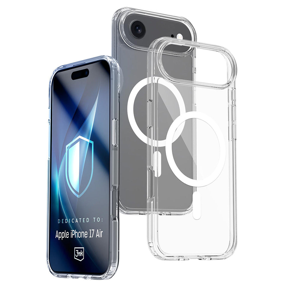 MagSafe-deksel for Apple iPhone 17 Air, 3MK, Armor MagCase, Gjennomsiktig