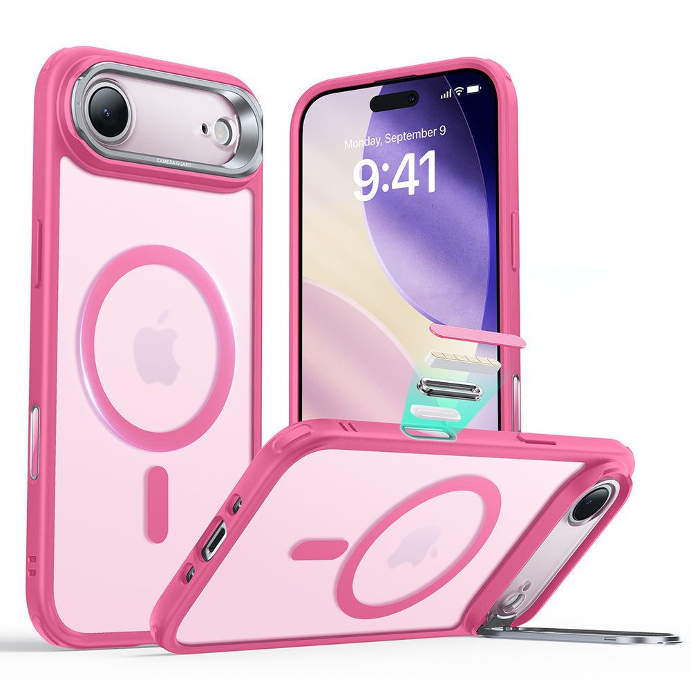 MagSafe-deksel for Apple iPhone 17 Air, ESR, Classic Hybrid Kickstand, Satinrosa