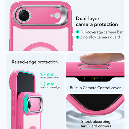 MagSafe-deksel for Apple iPhone 17 Air, ESR, Classic Hybrid Kickstand, Satinrosa